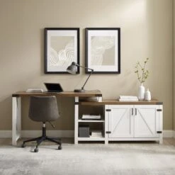 Farmhouse Rustic L Shaped Desk With Storage - Saracina Home -Saracina Home Shop GUEST 30acac7c 2304 4c2e a40f 518f02764d32