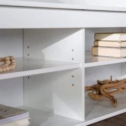 Modern Contemporary Simple Wood Storage Console TV Stand For TVs Up To 65" - Saracina Home -Saracina Home Shop GUEST 32144080 8534 4650 bdac 7dbcefc754d1