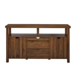 Modern Farmhouse Highboy Double Grooved Door TV Stand For TVs Up To 65" - Saracina Home -Saracina Home Shop GUEST 33eabb5f 729c 4fe2 a45b 0dd9a4b8651d
