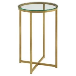 Vivian Glam X Leg Round Side Table - Saracina Home -Saracina Home Shop GUEST 34368b3d aadb 449a b5a0 9d43fa43d7bc