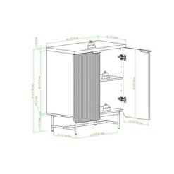 Modern 2 Door Reeded Accent Cabinet - Saracina Home -Saracina Home Shop GUEST 3574aac0 7ffb 495c 828c c308272b10ed