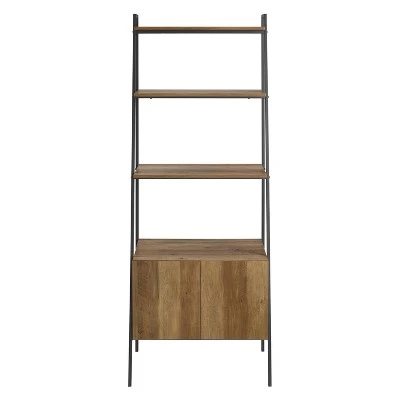 72" Open Shelf and Closed Storage Cabinet Ladder Bookcase - Saracina Home 72" Open Shelf And Closed Storage Cabinet Ladder Bookcase - Saracina Home -Saracina Home Shop GUEST 36037887 cba5 45ec 8d3e b6f624ca42f6