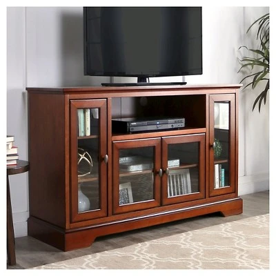 Glass Door Traditional Highboy TV Stand for TVs up to 58" - Saracina Home Glass Door Traditional Highboy TV Stand For TVs Up To 58" - Saracina Home -Saracina Home Shop GUEST 3668ff5d 6e0d 4d30 9187 ebf028ce0835