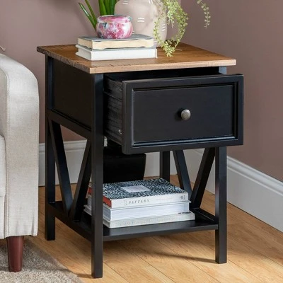 Set of 2 Farmhouse Single Drawer V Frame Nightstands - Saracina Home Set Of 2 Farmhouse Single Drawer V Frame Nightstands - Saracina Home -Saracina Home Shop GUEST 37e94c5e 823d 4fff b6b8 c64e0f45834b