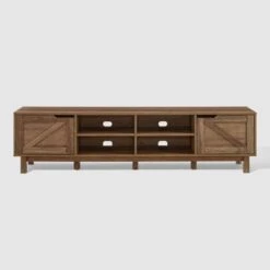 Modern Rustic 2 Door Storage TV Stand For TVs Up To 80" - Saracina Home -Saracina Home Shop GUEST 38555fce 5545 49b1 9870 216956ed3ee0