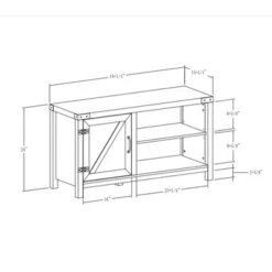 Clarabelle Rustic Industrial Barn Door TV Stand For TVs Up To 50" - Saracina Home 5 Clarabelle Rustic Industrial Barn Door TV Stand For TVs Up To 50" - Saracina Home -Saracina Home Shop GUEST 3893808d 3686 4632 b50d 6af777bd48d5