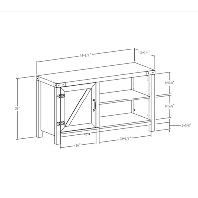 Clarabelle Rustic Industrial Barn Door TV Stand for TVs up to 50" - Saracina Home Clarabelle Rustic Industrial Barn Door TV Stand For TVs Up To 50" - Saracina Home -Saracina Home Shop GUEST 3893808d 3686 4632 b50d 6af777bd48d5