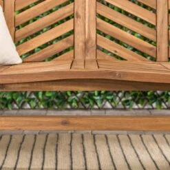 Slatted Chevron Acacia Wood Patio Loveseat – Saracina Home 11 Slatted Chevron Acacia Wood Patio Loveseat – Saracina Home -Saracina Home Shop GUEST 38beed2e 21a1 4628 871e c0a00a326925