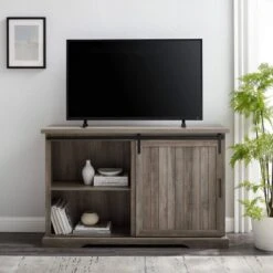 Orson Farmhouse Sliding Grooved Door Sideboard With 3 Drawers Gray Wash - Saracina Home 4 Orson Farmhouse Sliding Grooved Door Sideboard With 3 Drawers Gray Wash - Saracina Home -Saracina Home Shop GUEST 3c37213f 2cbc 4bd8 a365 a1583ee59b86