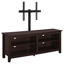 Farmhouse 4 Cubby Wood Open Storage With Mount TV Stand For TVs Up To 65" - Saracina Home -Saracina Home Shop GUEST 3c750f66 3fa8 4d7c 91c3 96116a74ec8b