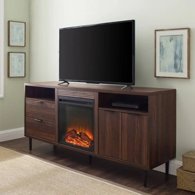 Ronan Modern Storage with Electric Fireplace TV Stand for TVs up to 65" - Saracina Home Ronan Modern Storage With Electric Fireplace TV Stand For TVs Up To 65" - Saracina Home -Saracina Home Shop GUEST 3dbc59b3 518d 4ac9 b9d1 7c23e4a81cd8