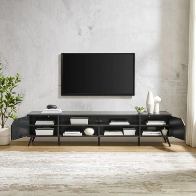 Mid-Century Modern Wide Storage TV Stand for TVs up to 90" - Saracina Home Mid-Century Modern Wide Storage TV Stand For TVs Up To 90" - Saracina Home -Saracina Home Shop GUEST 414e2631 4864 41eb a153 61ae12116726