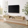 Modern Boho Floating TV Stand For TVs Up To 80" With Rattan Doors Coastal Oak - Saracina Home 1 Modern Boho Floating TV Stand For TVs Up To 80" With Rattan Doors Coastal Oak - Saracina Home -Saracina Home Shop GUEST 421d3a4a 21a3 4567 a5ef dbbb1a4247e2