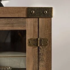 Clarabelle Transitional Glass Barn Door TV Stand For TVs Up To 65" - Saracina Home -Saracina Home Shop GUEST 42a88c3c cdee 40a3 9013 0baeece50bd4