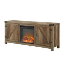 Clarabelle Double Door Farmhouse Electric Fireplace TV Stand For TVs Up To 65" - Saracina Home 9 Clarabelle Double Door Farmhouse Electric Fireplace TV Stand For TVs Up To 65" - Saracina Home -Saracina Home Shop GUEST 4494f123 d196 4c38 aef1 a245ca85853c