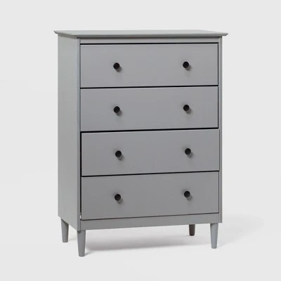 Stiva Classic Mid-Century Modern Vertical 4 Drawer Dresser Gray - Saracina Home Stiva Classic Mid-Century Modern Vertical 4 Drawer Dresser Gray - Saracina Home -Saracina Home Shop GUEST 460035ca 1e5b 4070 a7e0 76480f7b88a1