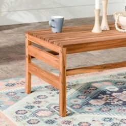 Outdoor Acacia Wood Slatted Coffee Table - Saracina Home -Saracina Home Shop GUEST 463b26e4 0c83 462c b332 f7f4d7ebe597