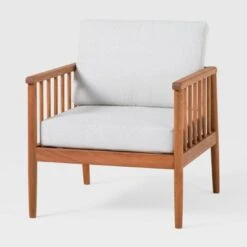 Saracina Home Modern Boho Eucalyptus Outdoor Spindle Arm Chair With Cushions 4 Saracina Home Modern Boho Eucalyptus Outdoor Spindle Arm Chair With Cushions -Saracina Home Shop GUEST 474a5810 5cd6 4a23 9ec6 e52a3c70fd21