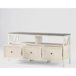 Farmhouse 3 Drawer Wood TV Stand For TVs Up To 65" - Saracina Home 14 Farmhouse 3 Drawer Wood TV Stand For TVs Up To 65" - Saracina Home -Saracina Home Shop GUEST 47fafb98 b85e 468b 9df3 9537ab731ccb