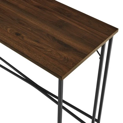 Maxwell Modern Glam Simple Y Leg Writing Desk Dark Walnut - Saracina Home Maxwell Modern Glam Simple Y Leg Writing Desk Dark Walnut - Saracina Home -Saracina Home Shop GUEST 4858e0bf 490a 46dc a55e f2dc7d209800