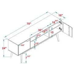 Solid Wood Mid-Century Modern TV Stand For TVs Up To 80" - Saracina Home 5 Solid Wood Mid-Century Modern TV Stand For TVs Up To 80" - Saracina Home -Saracina Home Shop GUEST 4936f342 0185 4289 82e6 1b6041fa4d41