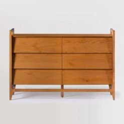 Mid-Century Modern Solid Wood Paneled 6 Drawer Dresser - Saracina Home 13 Mid-Century Modern Solid Wood Paneled 6 Drawer Dresser - Saracina Home -Saracina Home Shop GUEST 4c28a463 5c78 467e 8d4d b4df70cd00b9