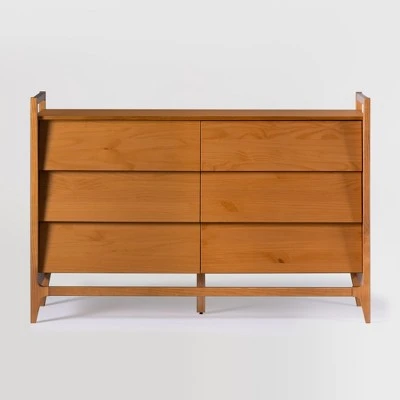 Mid-Century Modern Solid Wood Paneled 6 Drawer Dresser - Saracina Home Mid-Century Modern Solid Wood Paneled 6 Drawer Dresser - Saracina Home -Saracina Home Shop GUEST 4c28a463 5c78 467e 8d4d b4df70cd00b9
