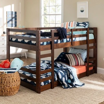Twin Over Twin Indy Solid Wood Low Bunk Bed - Saracina Home Twin Over Twin Indy Solid Wood Low Bunk Bed - Saracina Home -Saracina Home Shop GUEST 4c4e96bd d483 4ae0 a8be fd0586b37fad