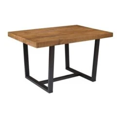 52" Modern Farmhouse Solid Wood Distressed Plank Top Dining Table - Saracina Home 8 52" Modern Farmhouse Solid Wood Distressed Plank Top Dining Table - Saracina Home -Saracina Home Shop GUEST 4d191e81 4a83 4d71 bdcf a714caff4e6f