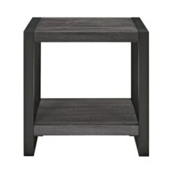 24" Loop Leg Urban Industrial Side Table Charcoal - Saracina Home -Saracina Home Shop GUEST 4f460ba3 bba0 4619 becc 78893dca28a5