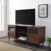 Modern Wood And Glass Door Console TV Stand For TVs Up To 65" - Saracina Home -Saracina Home Shop GUEST 5181d4aa 2289 494c ba07 15dd5de5712c