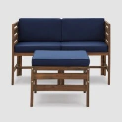 3pc Modular Acacia Wood Patio Chat Set With Cushions - Saracina Home 5 3pc Modular Acacia Wood Patio Chat Set With Cushions - Saracina Home -Saracina Home Shop GUEST 52b769b2 601c 4a9b 998b 9ea4cc3064c7