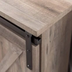 Robinson Rustic Transitional Sliding Barn Door Corner TV Stand For TVs Up To 58" - Saracina Home -Saracina Home Shop GUEST 532d90b0 fc0b 44f6 8ab1 bed1386fd216