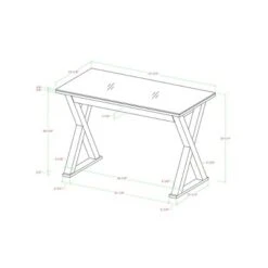 Glass Top Writing Desk With Drawer - Saracina Home -Saracina Home Shop GUEST 5456d748 0554 4df0 9f07 0694262f7d0c