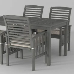 Ravenscroft 5pc Acacia Wood Patio Dining Set - Saracina Home -Saracina Home Shop GUEST 562b601f 52b4 46cd 927d 6cc0ab063c4e