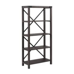 64" Sophie Industrial X Frame Bookshelf - Saracina Home -Saracina Home Shop GUEST 5641daaf a669 40f1 9ff9 c02507696c8d
