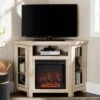 Glass Door Electric Fireplace Corner TV Stand For TVs Up To 50" - Saracina Home 1 Glass Door Electric Fireplace Corner TV Stand For TVs Up To 50" - Saracina Home -Saracina Home Shop GUEST 5689474c 8295 4070 b193 dae9da471d51