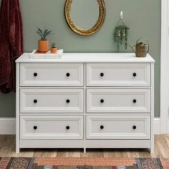 Classic 6 Drawer Groove Dresser White - Saracina Home -Saracina Home Shop GUEST 5691fed4 cd54 4392 b454 4199622939a7
