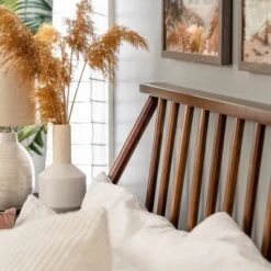 Boho Solid Wood Spindle Platform Bed - Saracina Home -Saracina Home Shop GUEST 56d06391 618a 4987 81f4 c67d43671300