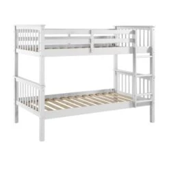 Twin Over Twin Solid Wood Mission Design Bunk Bed - Saracina Home