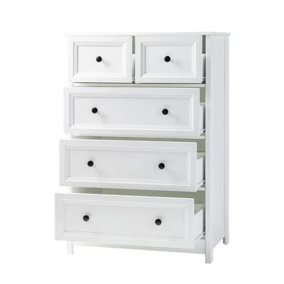 Farmhouse 5 Drawer Grooved Tall Storage Dresser White - Saracina Home Farmhouse 5 Drawer Grooved Tall Storage Dresser White - Saracina Home -Saracina Home Shop GUEST 59730227 3443 4480 9ec0 c768319687fc