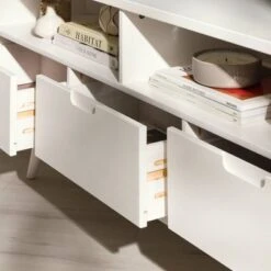 Cara Mid-Century Modern 3 Drawer Corner TV Stand For TVs Up To 58" - Saracina Home -Saracina Home Shop GUEST 59f86cf1 f206 400e beed adf45df367ac