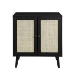 Modern Boho Wood And Rattan 2 Door Accent Cabinet - Saracina Home -Saracina Home Shop GUEST 5a2a3855 aae0 4152 a83f b6fc85992f61