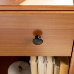 Katie Transitional Tray Top 1 Drawer Solid Wood Nightstand Caramel - Saracina Home -Saracina Home Shop GUEST 5a946ed5 9f0e 44f0 91c5 76d3ad912709