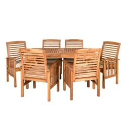 Ravenscroft 7pc Acacia Wood Patio Dining Set - Saracina Home -Saracina Home Shop GUEST 5b0f18dd e67c 4799 a791 1bb13d037a18