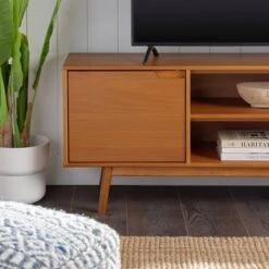 Solid Wood Mid-Century Modern TV Stand For TVs Up To 80" - Saracina Home 9 Solid Wood Mid-Century Modern TV Stand For TVs Up To 80" - Saracina Home -Saracina Home Shop GUEST 5c1b66a4 1a26 42d6 9c3c 1a693eabbe89