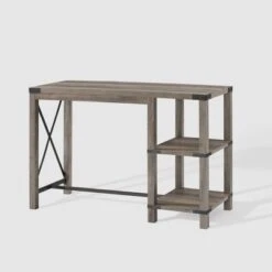 Rustic Farmhouse Metal X Kitchen Island With Shelves - Saracina Home -Saracina Home Shop GUEST 5c4fce01 cb24 479d a5a3 4731253a8b25