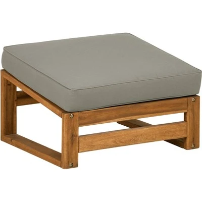 Galia 2pc Square Leg Acacia Wood Chair and Ottoman with Cushions - Brown - Saracina Home Galia 2pc Square Leg Acacia Wood Chair And Ottoman With Cushions - Brown - Saracina Home -Saracina Home Shop GUEST 5c6ac659 1ca2 40a2 b2a8 c48f709d346f