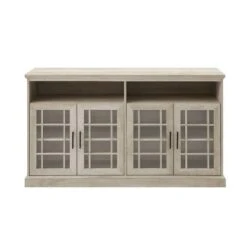 Transitional 4 Door Windowpane TV Stand For TVs Up To 65" - Saracina Home -Saracina Home Shop GUEST 5d64fa4a 7170 414b abad cc72d8ce7fd1