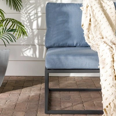 Outdoor Modern Modular Patio Side Chair Blue - Saracina Home Outdoor Modern Modular Patio Side Chair Blue - Saracina Home -Saracina Home Shop GUEST 5dc97f24 1d4f 4c75 8710 7cda9d5b6021